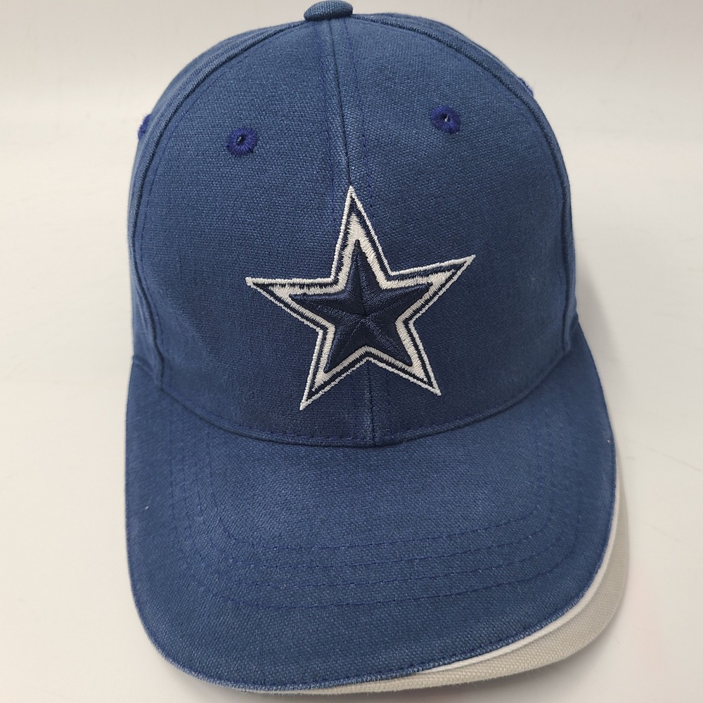 Vintage Dallas Cowboys Hat Adjustable (Fits Small) Reebok Blue NFL Pro Line Men